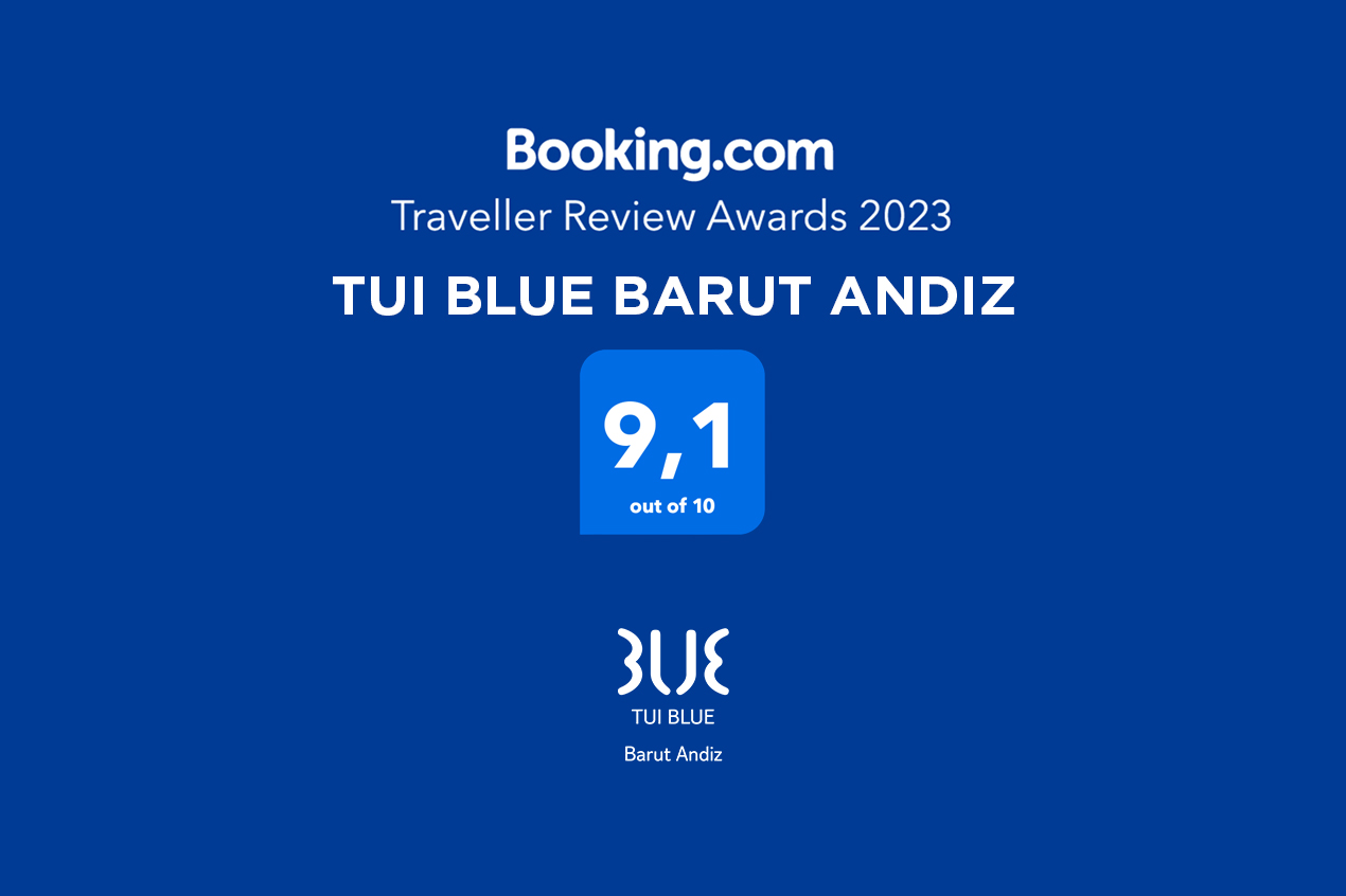 TUI BLUE BARUT ANDIZ RECEIVED THE “BOOKING.COM TRAVELLER REVIEW AWARDS 2023” AWARD